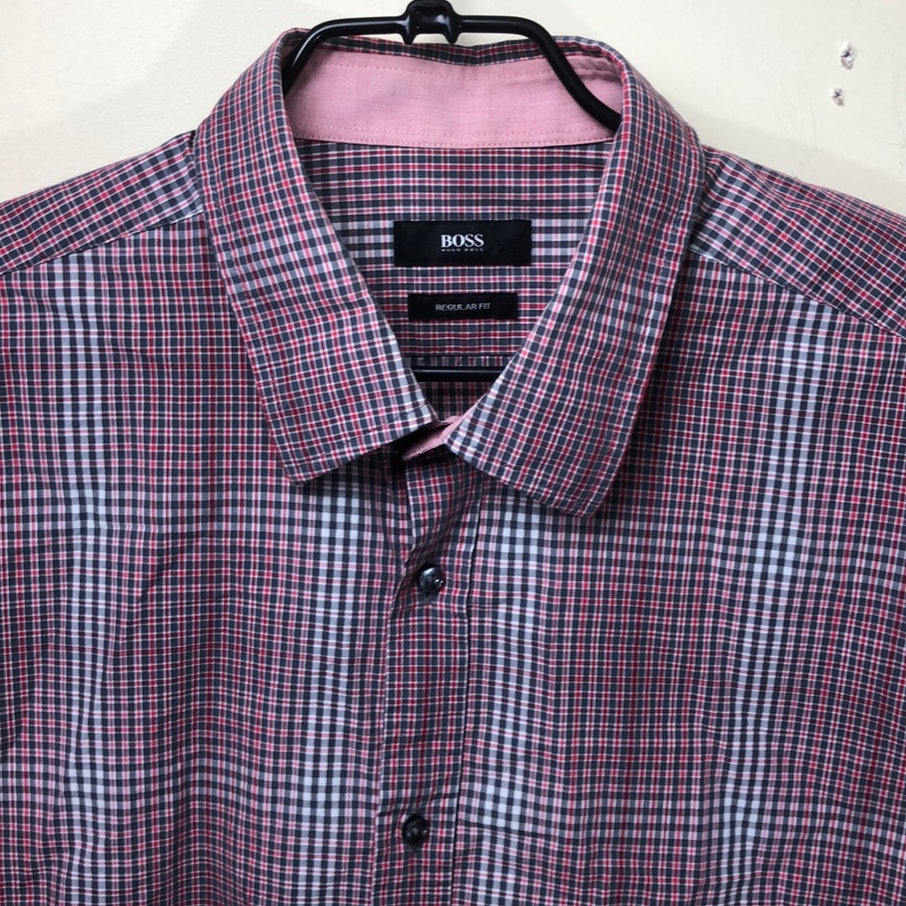 Checkered Button Front Small Str - image 1